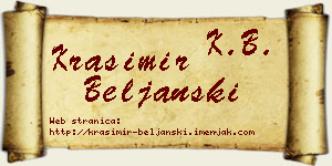 Krasimir Beljanski vizit kartica